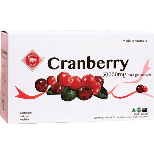 Organicer® Cranberry 50000mg hard gel capsule 6x30’s gift pack-0