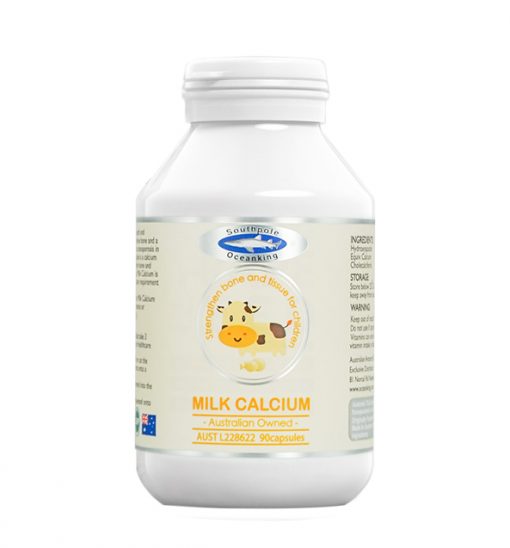 milk calcium 90 capsules front side